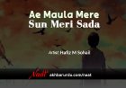 Ae Maula Mere Sun Meri Sada | Hafiz M Sohail