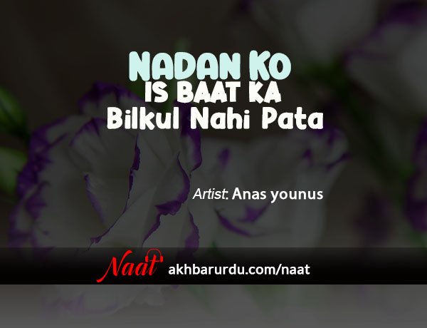 Nadan Ko Is Baat Ka Bilkul Nahi Pata | Anas Younus