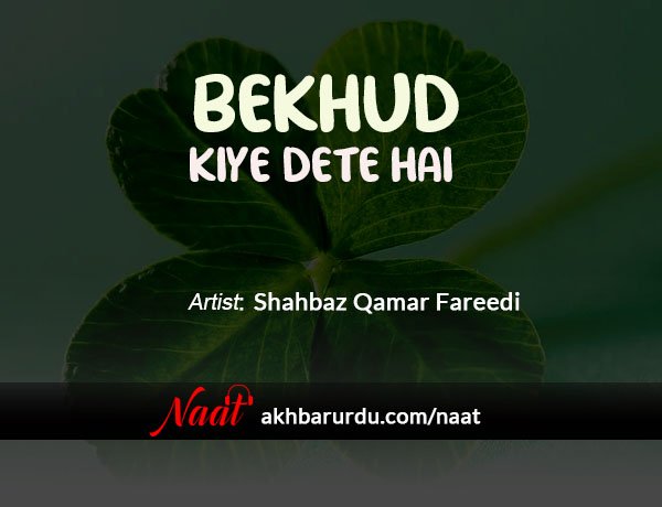 Bekhud Kiye Dete Hain | Shahbaz Qamar Fareedi
