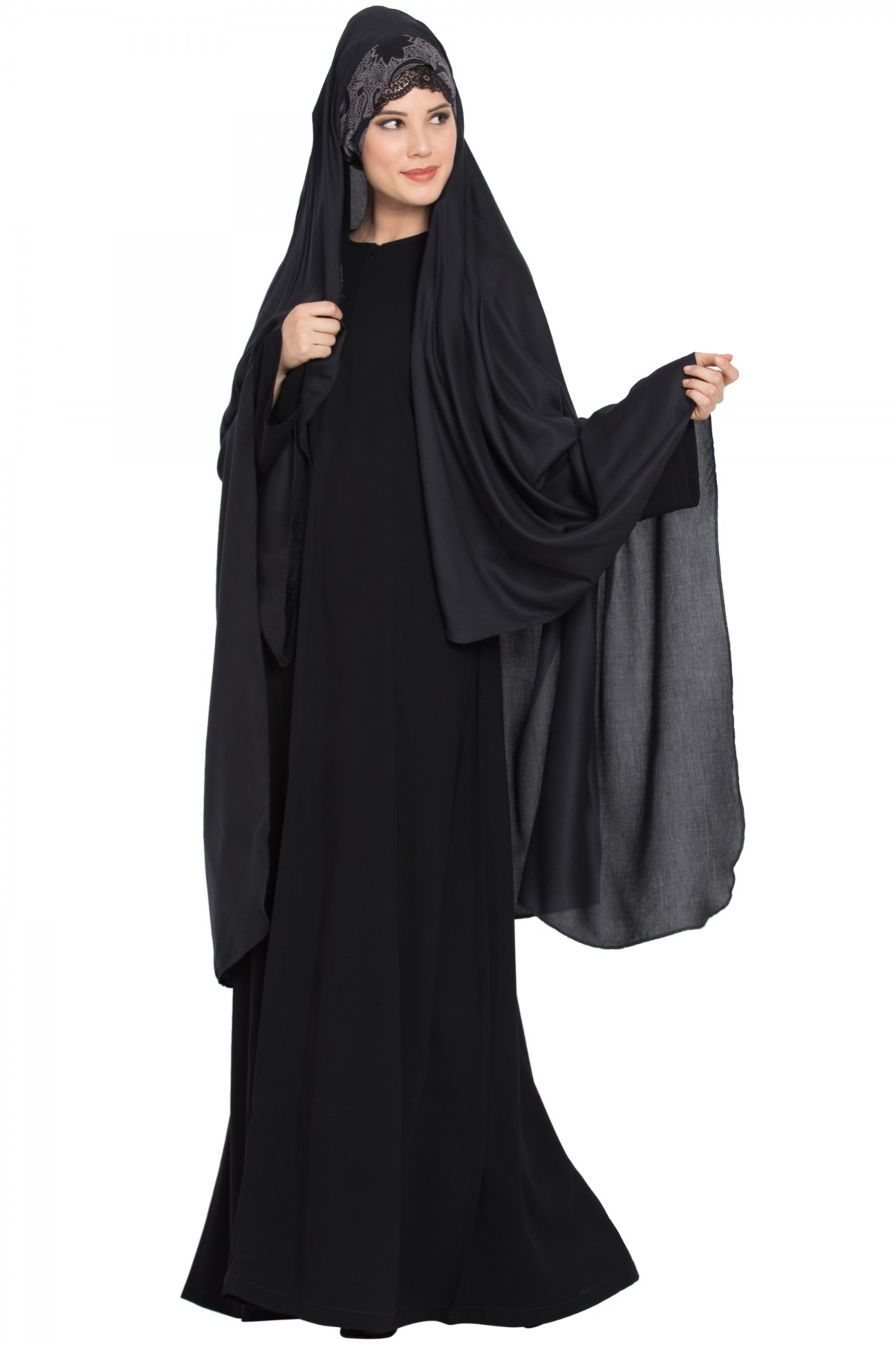 Irani Chadar with Detachable Nose Piece- Hijab In Rayon Fabric-Abaya ...