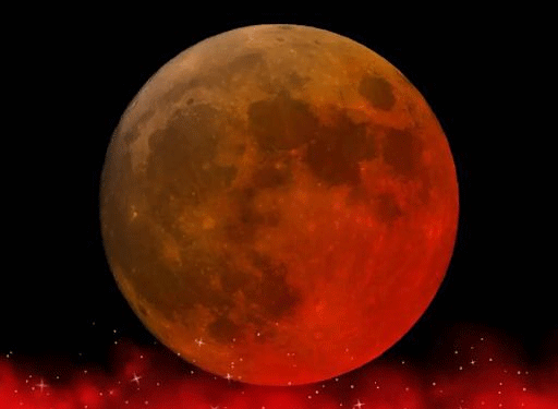 سال کا آخری  چاند گرہن ہندوستان کے کئی حصوں میں دیکھا گیا