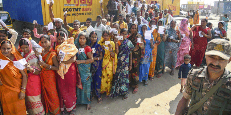 بہار میں پہلے مرحلے میں 64.46 فیصد ووٹنگ