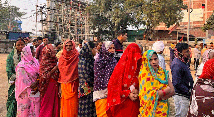 بہار اسمبلی انتخابات کے دوسرے اور آخری مرحلے کی ووٹنگ شروع