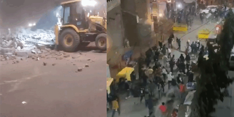 دہلی میں مسجد کے اطراف بلڈوز ر کارروائی سے کشیدگی