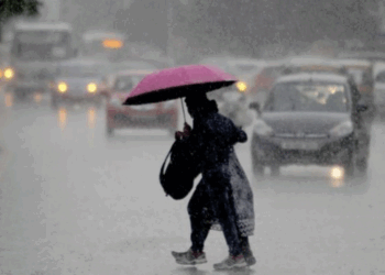 دہلی-این سی آر میں موسلا دھار بارش اور ژالہ باری