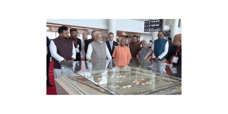 وزیر اعظم نریندرمودی کے ہاتھوں ’نوئیڈا انٹرنیشنل ایئرپورٹ‘ کا افتتاح