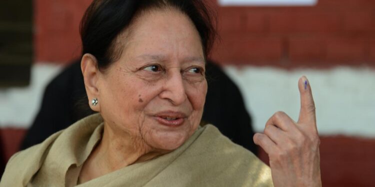 کانگریس کی سینئر رہنما اور سابق مرکزی وزیر محسنہ قدوائی کا  انتقال