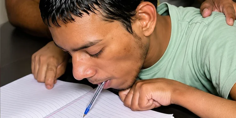 منہ میں قلم دبا کر لکھنے والے فیضان اللہ نے رقم کی تاریخ