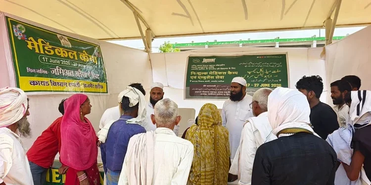 اجمیر شریف میں جمعیۃ علماء ہند کا فری میڈیکل کیمپ، 1415 زائرین مستفید
